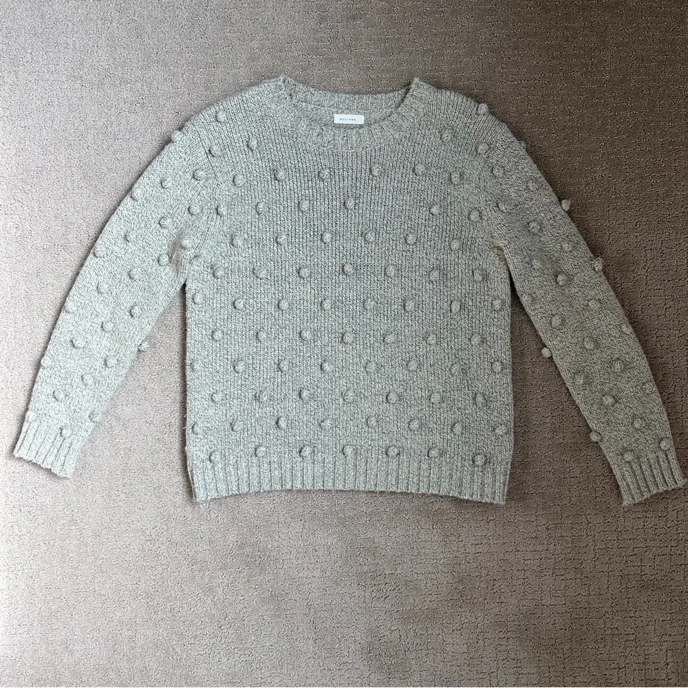 All:Row Chunky Knit Pom Pom Sweater